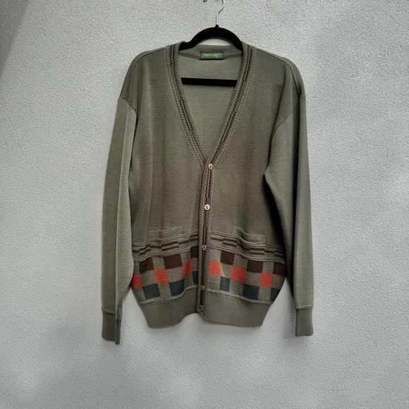 VINTAGE Grandpa cardigan sweater wool